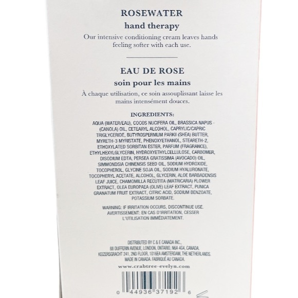 NEW! VHTF Crabtree & Evelyn ROSEWATER Hand Therapy 🌹🌹🌹 - Picture 5 of 5